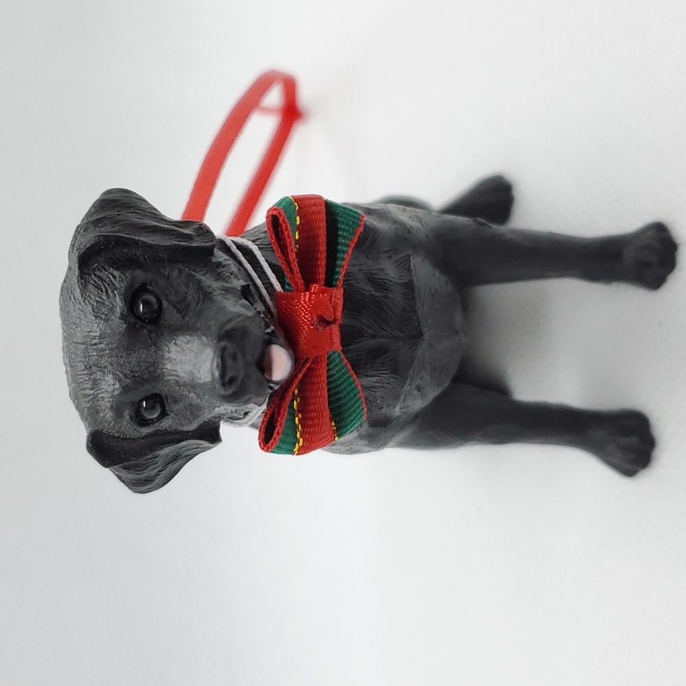 Black Labrador Retriever Pup Christmas Tree Ornament